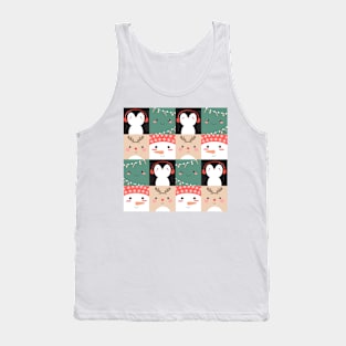 Cute Kawaii Christmas pattern Tank Top